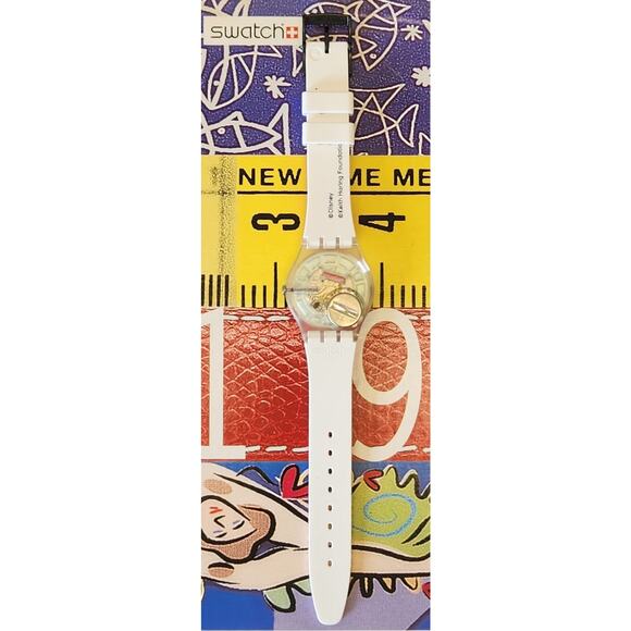 Swatch watch MOUSE MARINIERE GZ352 2021 Specials Designed by Keith Haring - Picture 7 of 10